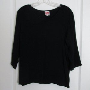 basic black blouse